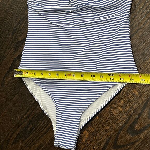 SEA LEVEL AUSTRALIA Sorrento Striped One-Piece Ruched Swimsuit Women's Size US 6 - Picture 9 of 9